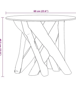 Hot Salontafel 60 cm massief teak drijfhout Tafels