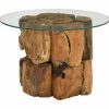 Discount Salontafel 60 cm massief teak drijfhout Tafels