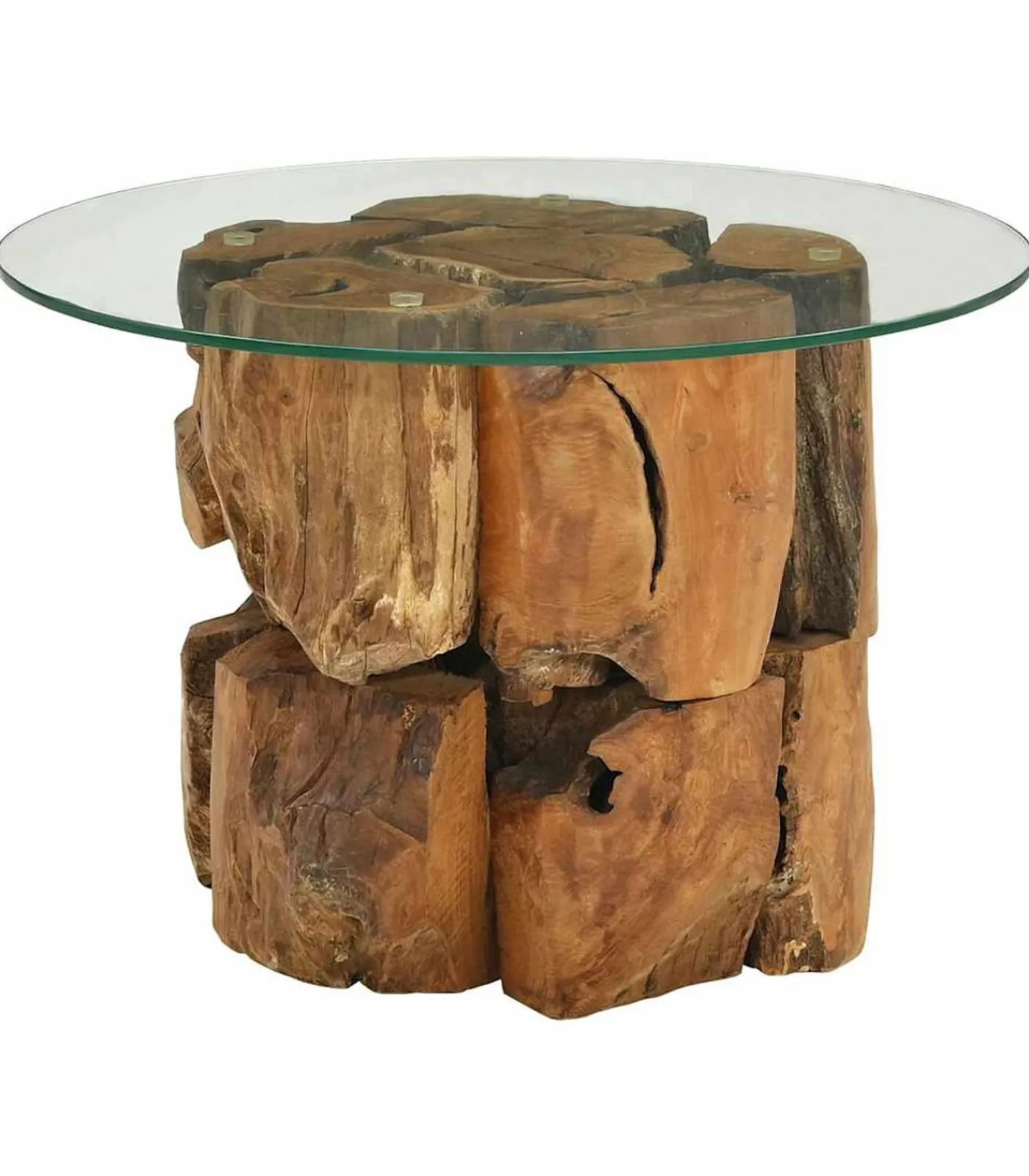 Discount Salontafel 60 cm massief teak drijfhout Tafels