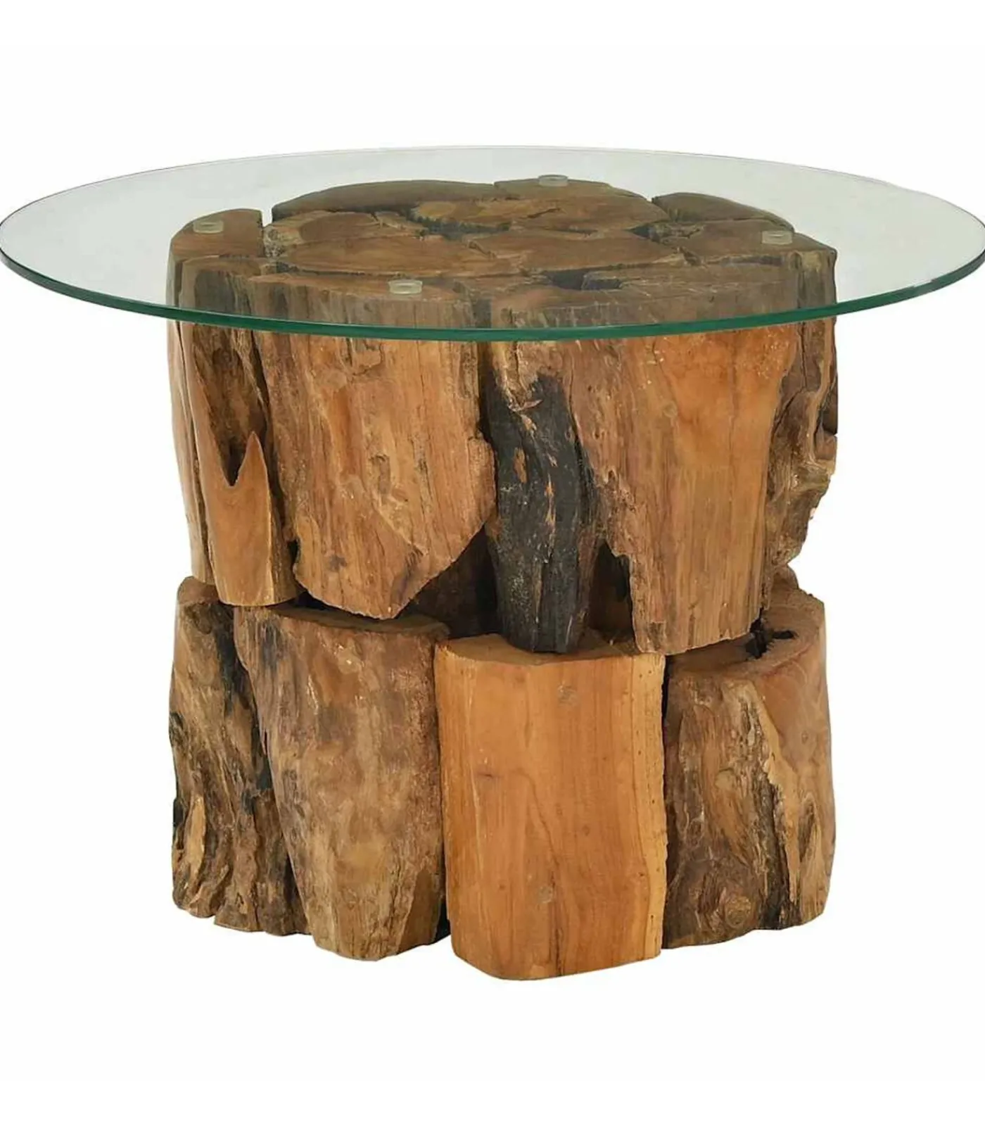 Discount Salontafel 60 cm massief teak drijfhout Tafels