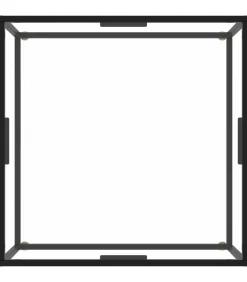 Online Salontafel met gehard glas 80x80x35 cm zwart Tafels
