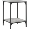 Sale Salontafel 40x40x55 cm bewerkt hout grijs sonoma eikenkleurig Tafels