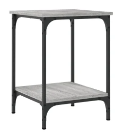 Sale Salontafel 40x40x55 cm bewerkt hout grijs sonoma eikenkleurig Tafels