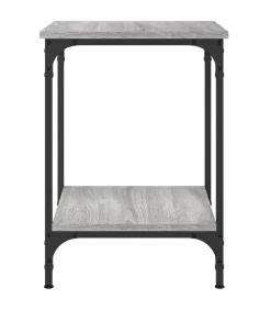 Sale Salontafel 40x40x55 cm bewerkt hout grijs sonoma eikenkleurig Tafels