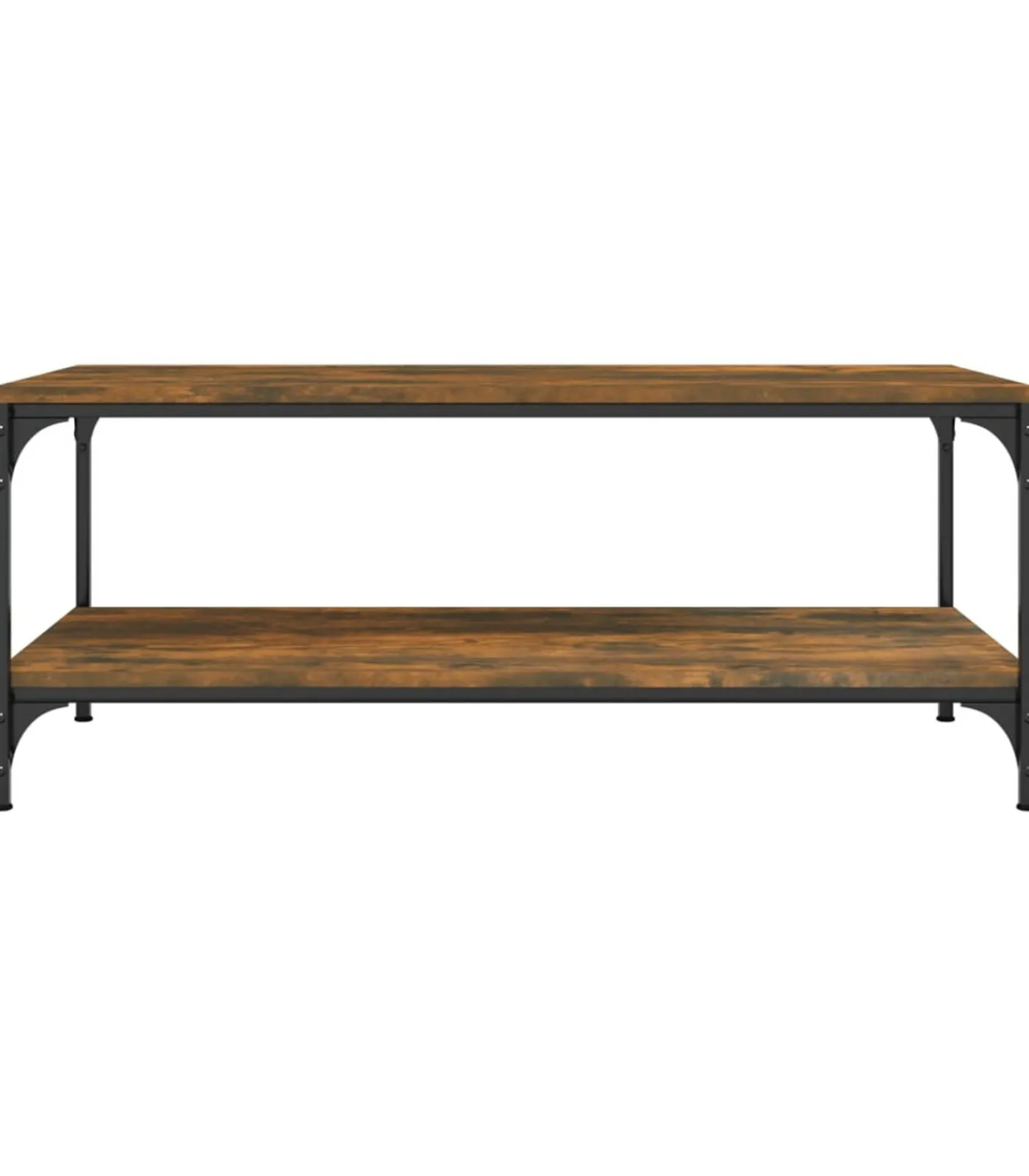 Hot Salontafel 80x50x40 cm bewerkt hout gerookt eikenkleurig Tafels