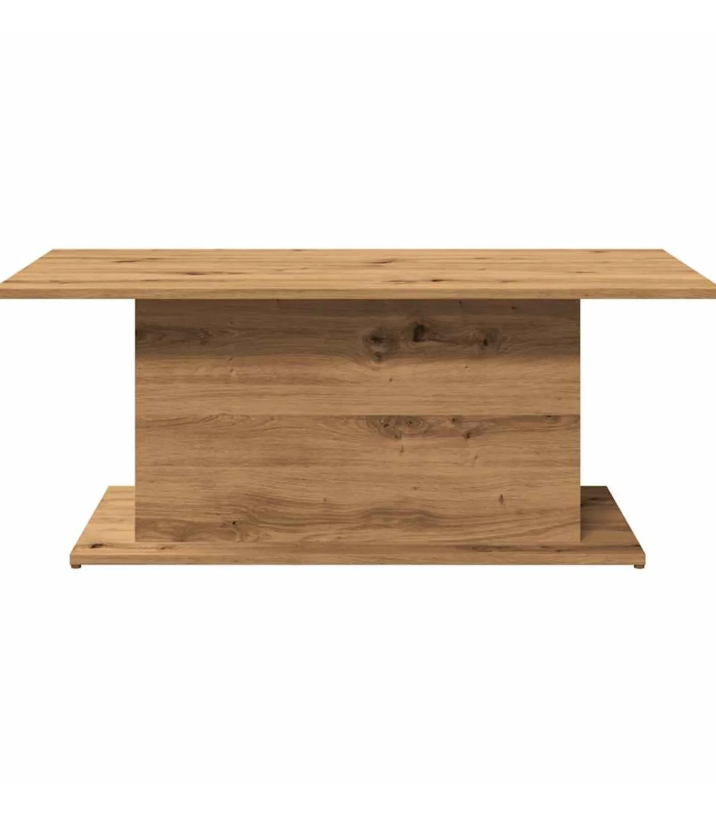 Sale Salontafel 102x55,5x40 cm bewerkt hout artisanaal eikenkleur Tafels