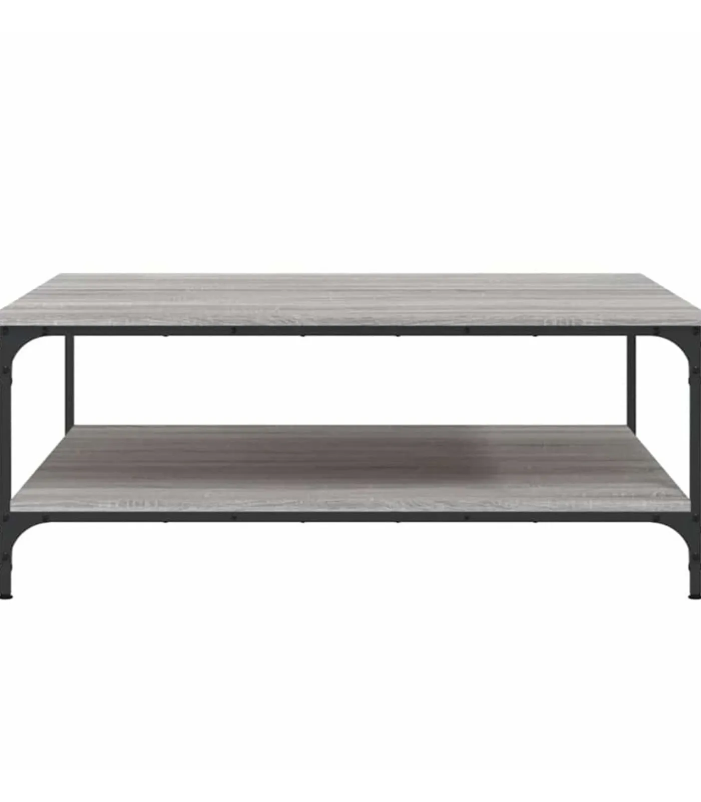 Clearance Salontafel 100x100x40 cm bewerkt hout grijs sonoma eikenkleurig Tafels