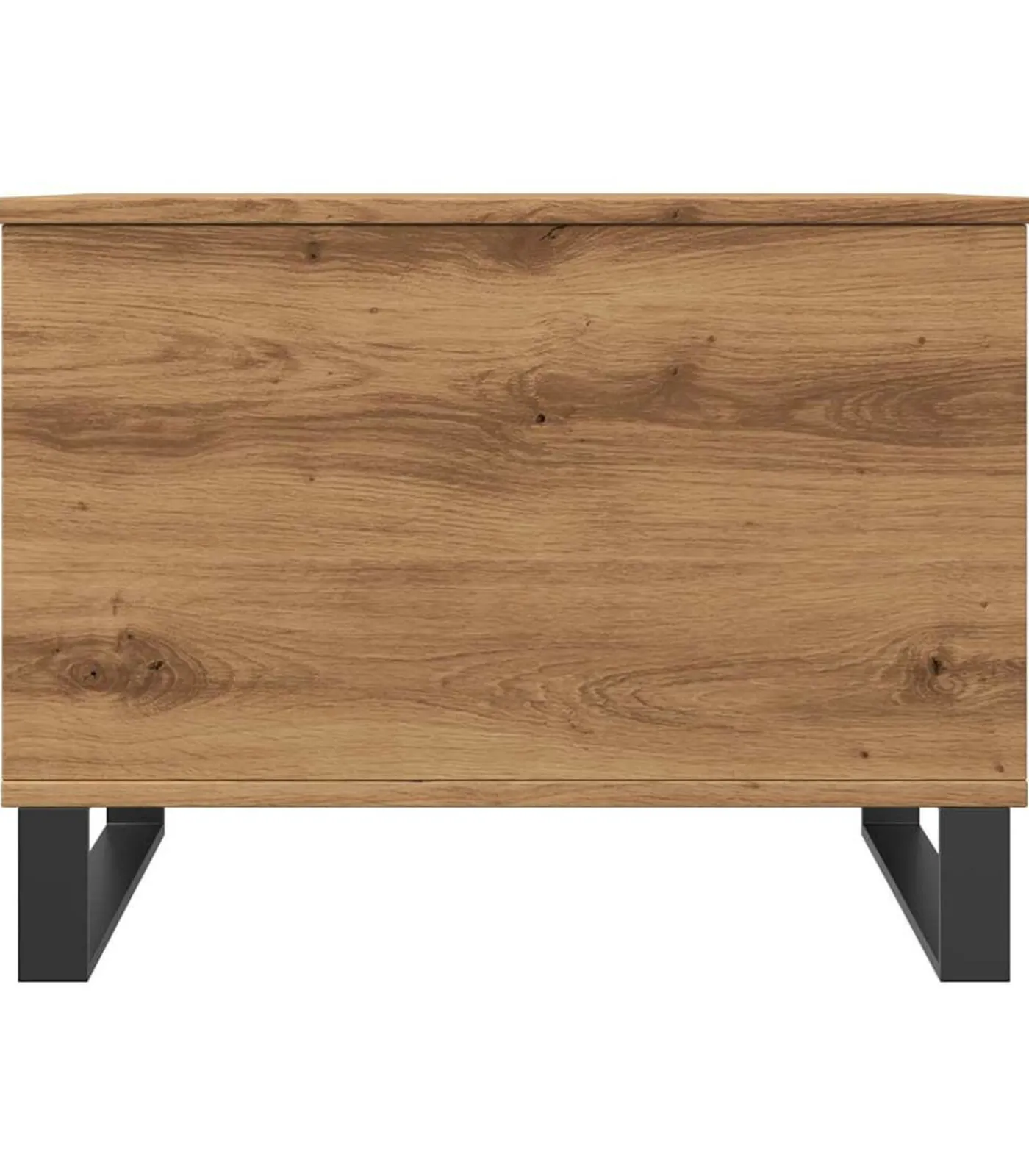 Discount Salontafel 60x44,5x45 cm bewerkt hout artisanaal eikenkleurig Tafels