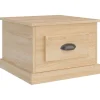 Discount Salontafel 50x50x35 cm bewerkt hout sonoma eikenkleurig Tafels