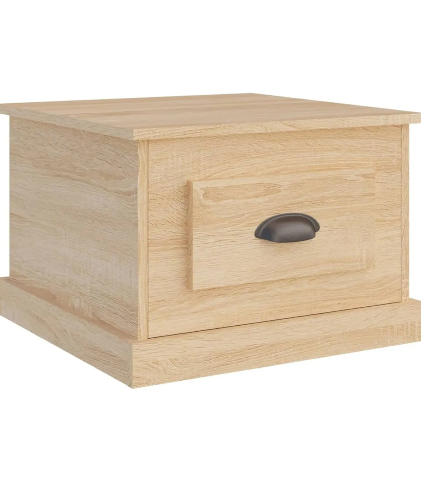 Discount Salontafel 50x50x35 cm bewerkt hout sonoma eikenkleurig Tafels