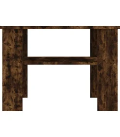 New Salontafel 60x60x42 cm bewerkt hout gerookt eikenkleurig Tafels