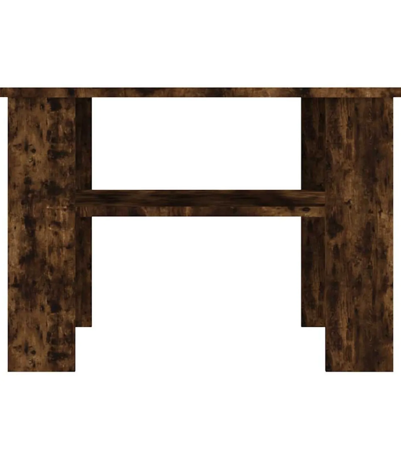 New Salontafel 60x60x42 cm bewerkt hout gerookt eikenkleurig Tafels