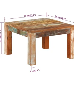 Best Salontafel 55x55x35 cm massief gerecycled hout Tafels