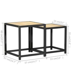 Clearance Salontafels 2 st MDF sonoma eikenkleurig Tafels