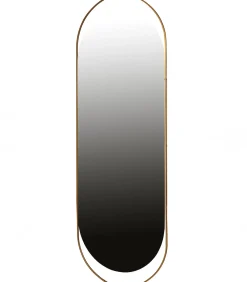 Online Sanou Passpiegel Ovaal XL - Ijzer - Antique Brass - 168x60x1 Spiegels