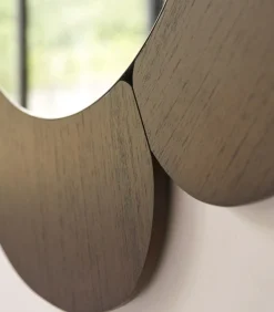 Hot Sara - Spiegel in donker mindihout 110 x 110 cm Spiegels