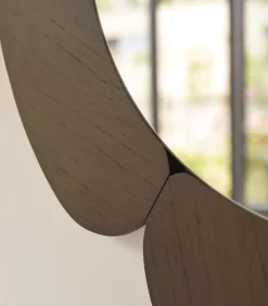 Hot Sara - Spiegel in donker mindihout 110 x 110 cm Spiegels