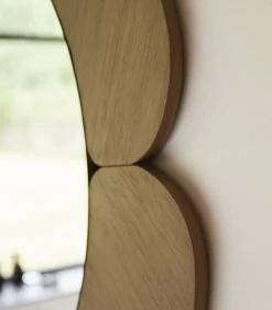 Discount Sara - Spiegel in licht mindihout 110 x 110 cm Spiegels