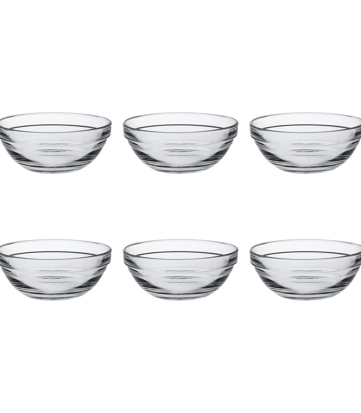 Hot Schaal Lys 10.5 cm 20.5 cl Transparant Hardglas 6 stuks Tafelgerei