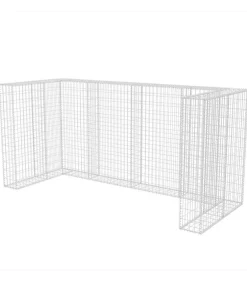 Sale Schanskorf drievoudige vuilnisbak ombouw 250x100x120 cm staal Manden En Bakken