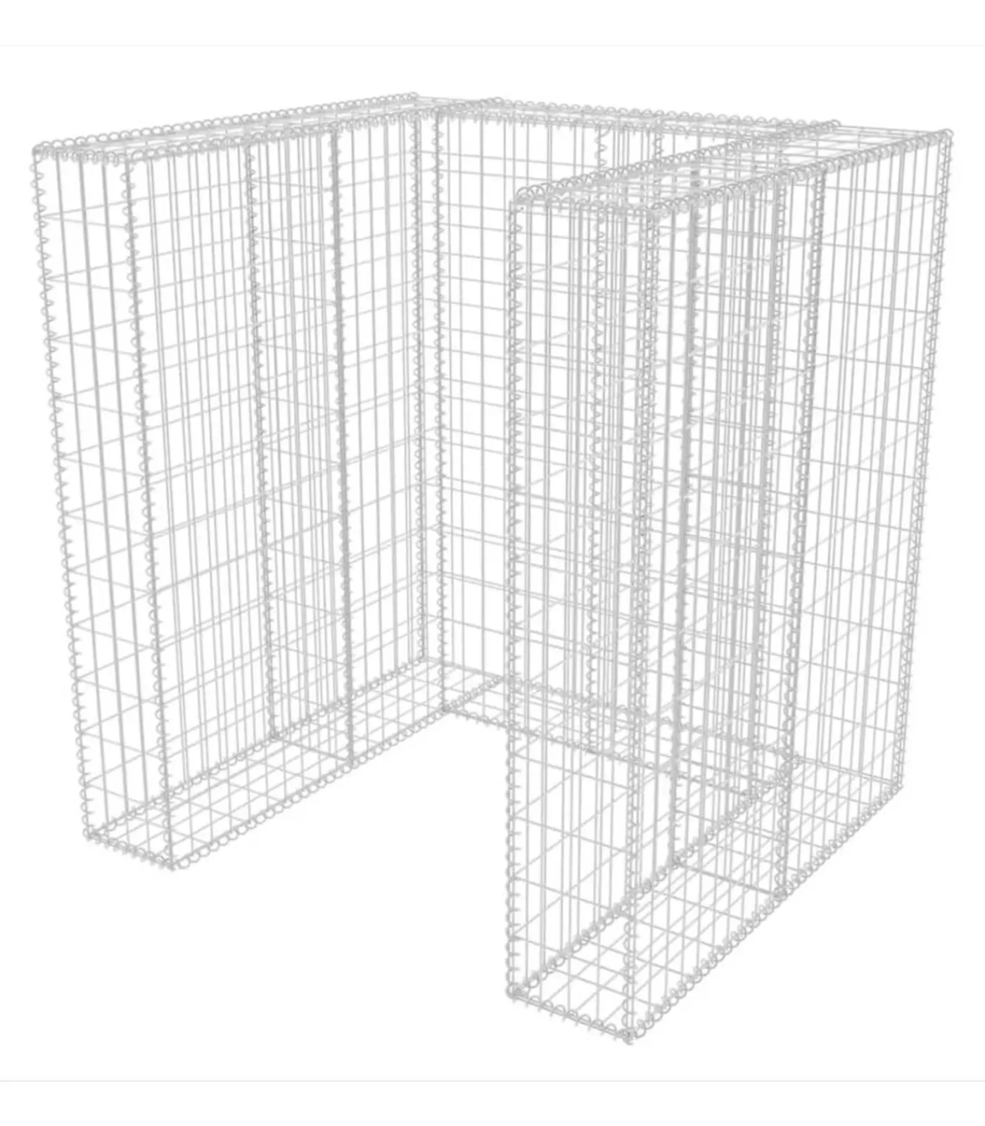 Schanskorf enkele vuilnisbak ombouw 110x100x120 cm staal Manden En Bakken