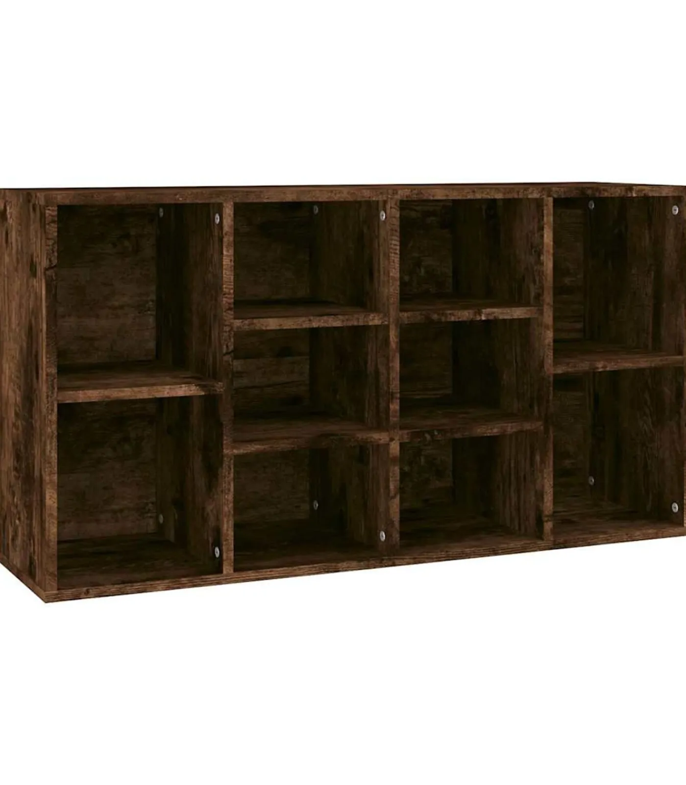 Sale Schoenenbank 103x30x55 cm bewerkt hout gerookt eikenkleurig Organiseren