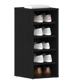 Best Schoenenkast 2 pcs Zwart eiken 32 x 35 x 70 cm Bewerkt hout Organiseren