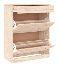 Schoenenkast ALTA 77x35x96 cm massief grenenhout Organiseren