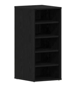 Schoenenkast met plank Zwart eiken 32 x 35 x 70 cm Bewerkt hout Organiseren