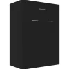 Best Schoenenkast 60x35x84 cm bewerkt hout zwart Organiseren