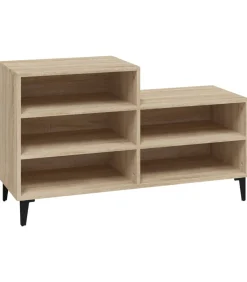 Sale Schoenenkast 102x36x60 cm bewerkt hout sonoma eikenkleurig Organiseren
