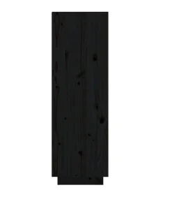 Sale Schoenenkast 34x30x105 cm massief grenenhout zwart Organiseren