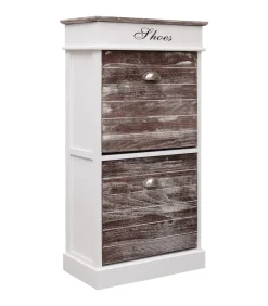 Hot Schoenenkast 50x28x98 cm paulowniahout bruin Organiseren