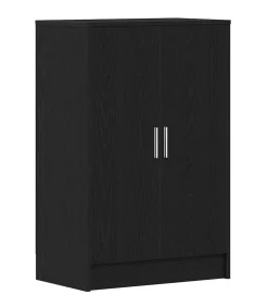 Best Schoenenkast 60x35x92 cm spaanplaat zwart eikenkleurig Organiseren