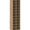 Discount Schoenenkast 54x34x183 cm spaanplaat ambachtelijk eikenkleurig Organiseren