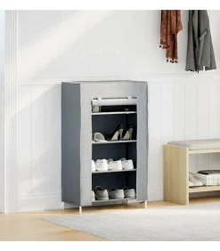 Hot Schoenenkast 60,5x30x97 cm vliesvlies grijs Organiseren