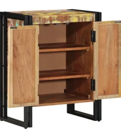 Outlet Schoenenkast Zwart 30 x 30 x 40 cm Massief gerecycled hout Organiseren