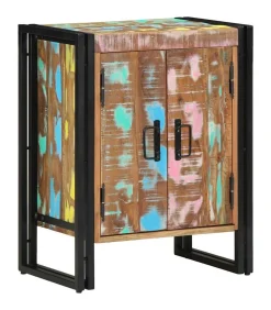 Outlet Schoenenkast Zwart 30 x 30 x 40 cm Massief gerecycled hout Organiseren