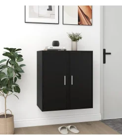 Sale Schoenenkasten 2 st 32x35x70 cm spaanplaat zwart Organiseren