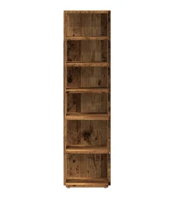 New Schoenenkasten 2 st 28x27x102 cm bewerkt hout oud houtkleurig Organiseren
