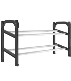 Best Schoenenrek met 2 schappen verlengbaar 119x24x37 cm Organiseren