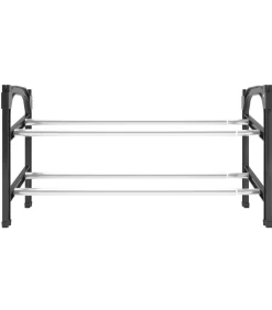 Best Schoenenrek met 2 schappen verlengbaar 119x24x37 cm Organiseren