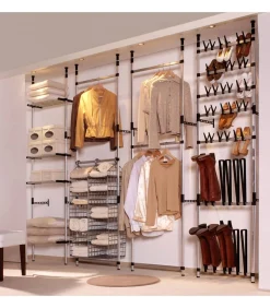 Hot Schoenenrek met stangen telescopisch aluminium Organiseren