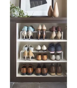 Clearance Schoenenrek Uitschuifbaar - Frame - Wit Organiseren