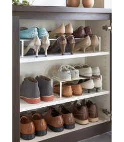 Clearance Schoenenrek Uitschuifbaar - Frame - Wit Organiseren