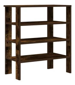New Schoenenrek 61x32x70 cm bewerkt hout gerookt eikenkleurig Organiseren