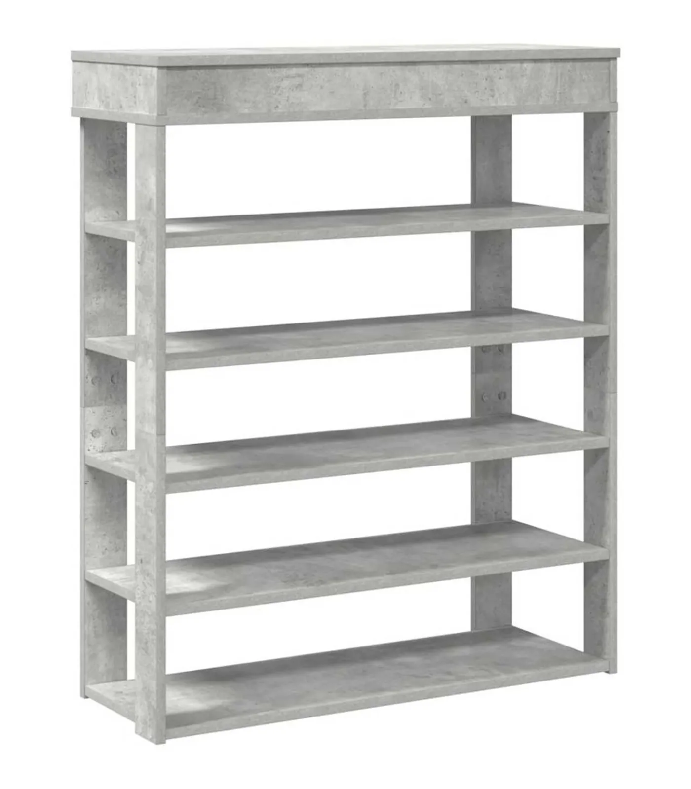 Online Schoenenrek 80x30x98 cm bewerkt hout betongrijs Organiseren