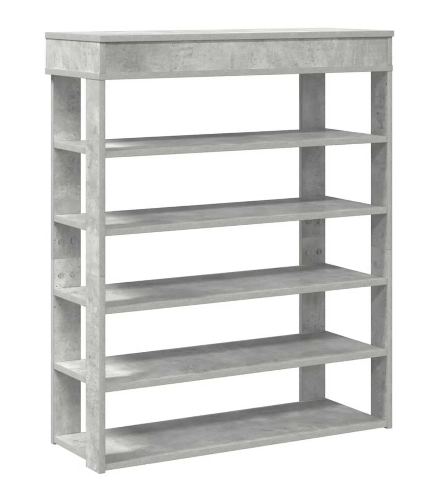 Online Schoenenrek 80x30x98 cm bewerkt hout betongrijs Organiseren