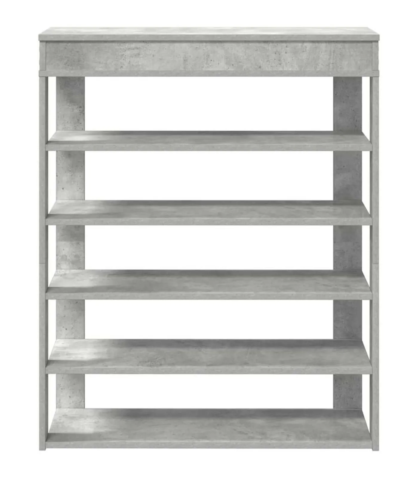 Online Schoenenrek 80x30x98 cm bewerkt hout betongrijs Organiseren