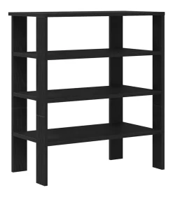 Online Schoenenrek 61x32x70 cm bewerkt hout zwart Organiseren